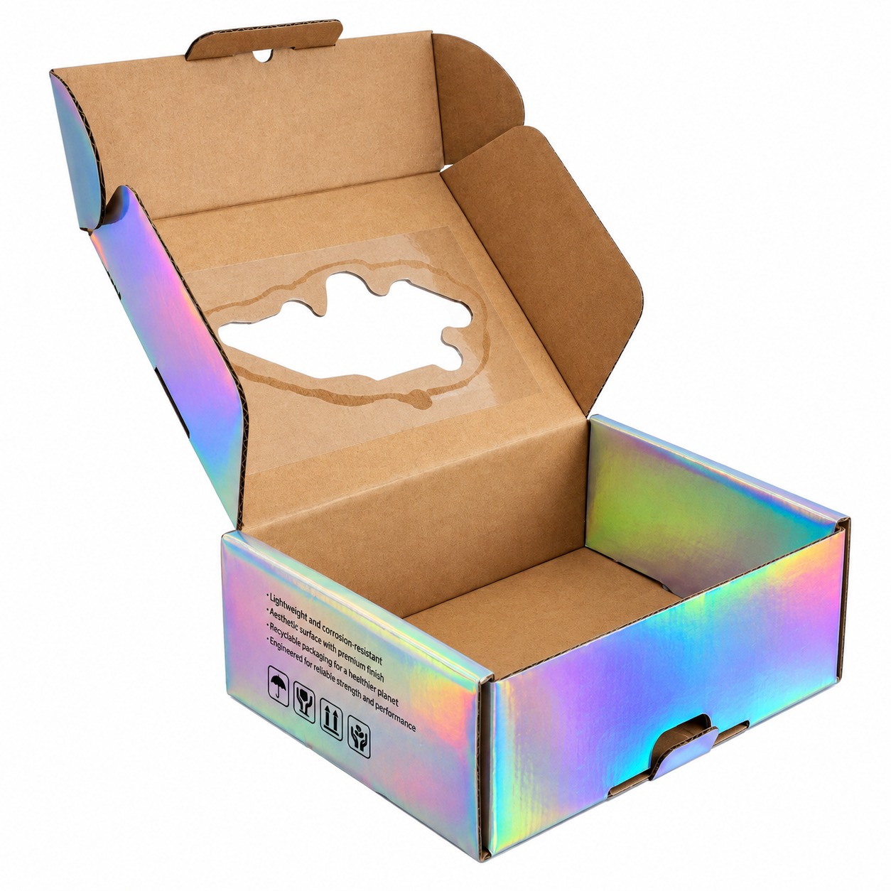 Custom Printed Premium Holographic Corrugated Mailer Box