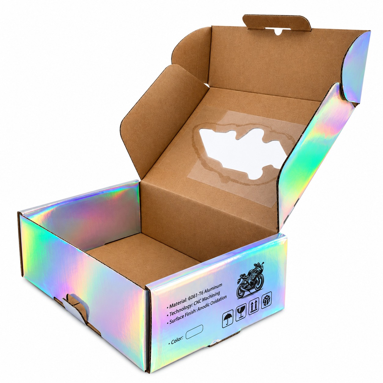 Custom Printed Premium Holographic Corrugated Mailer Box