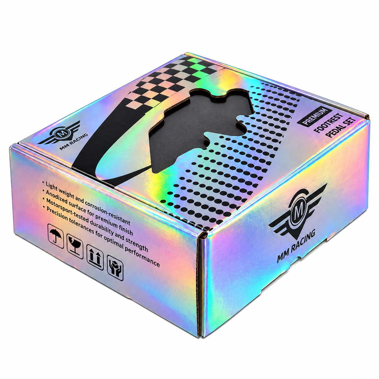 Custom Printed Premium Holographic Corrugated Mailer Box