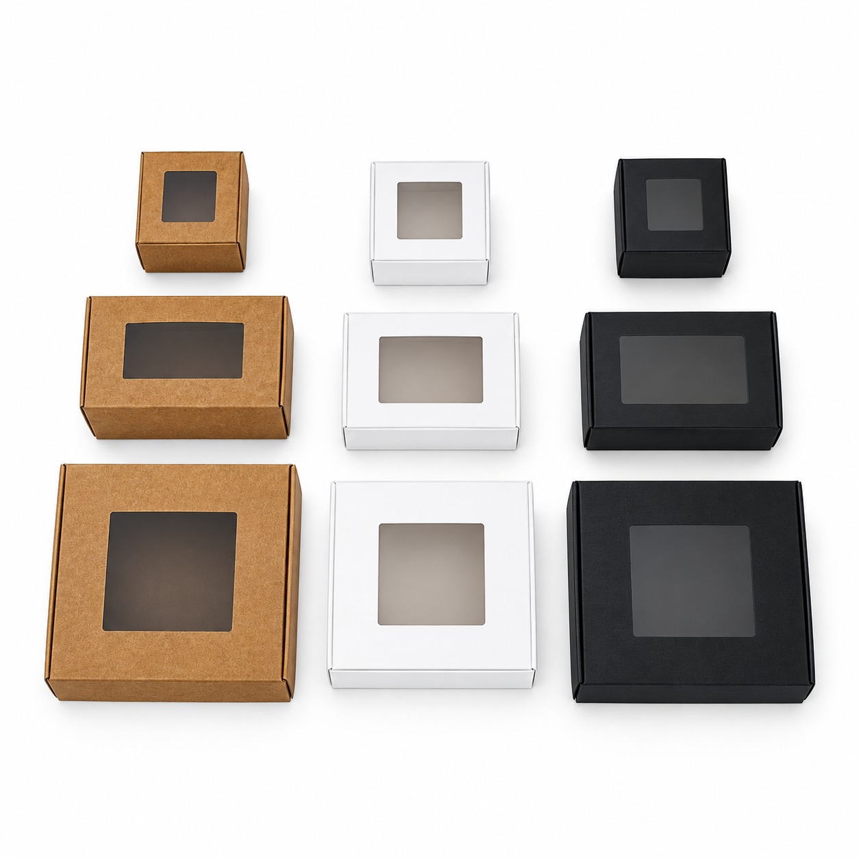 Premium Paper Cardboard Window Box for Product Display Packaging