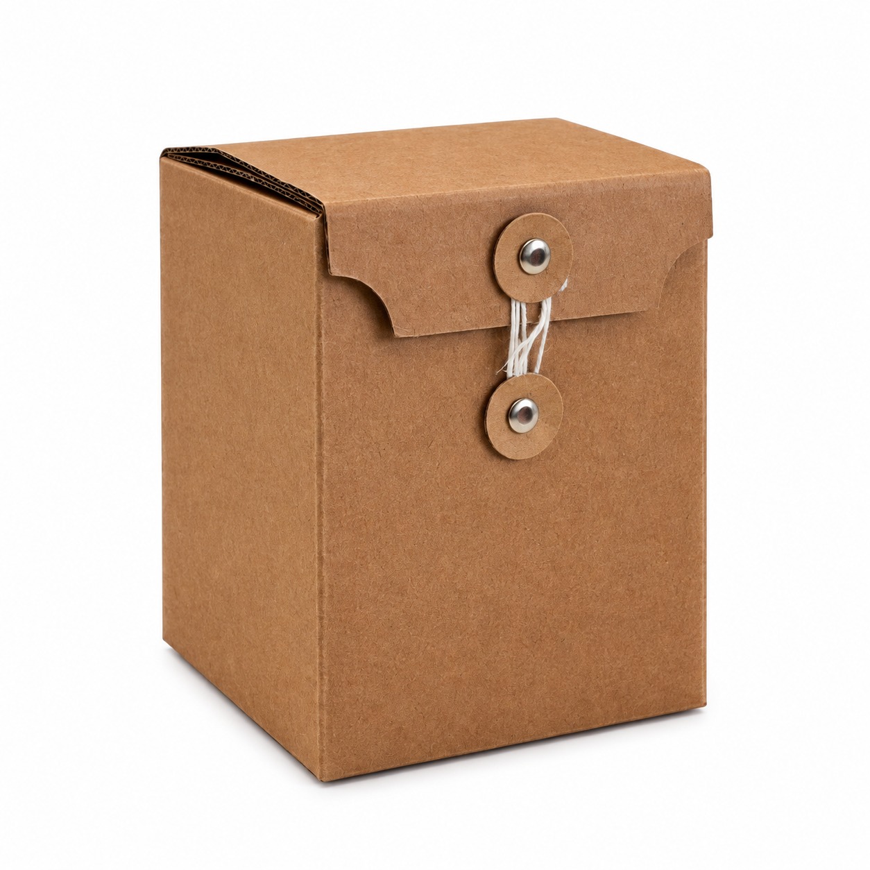 Custom Button Kraft Paper String Tie Box