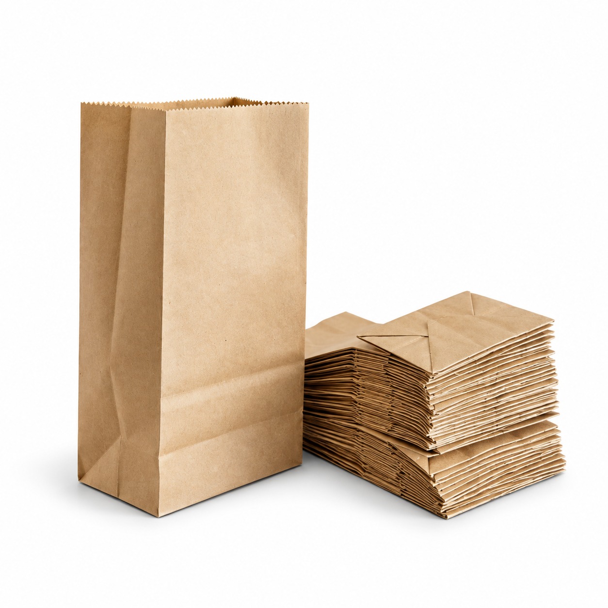 Retail Product And Food Packaging Paper Bags Without Handles