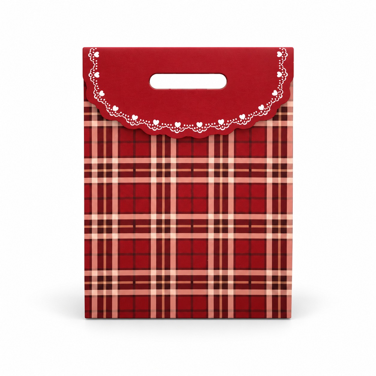 Die-Cut Handle Design Fold Over Gift Bag