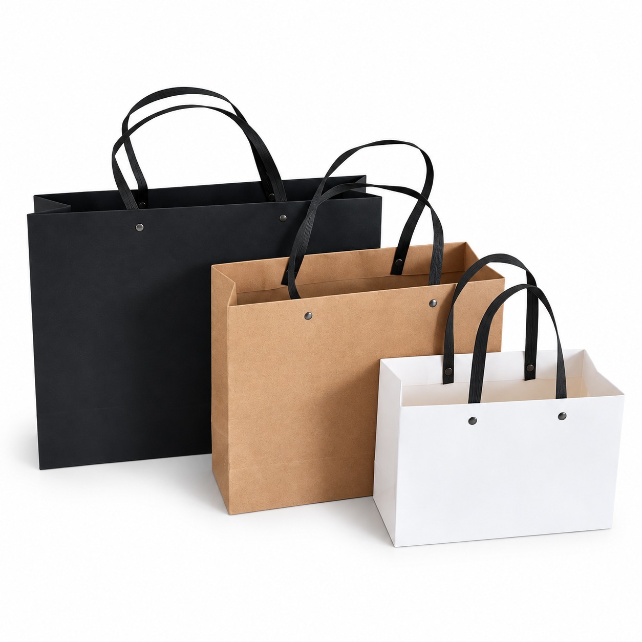 Sturdy Paper Structure Paper Carry Bags With Handles