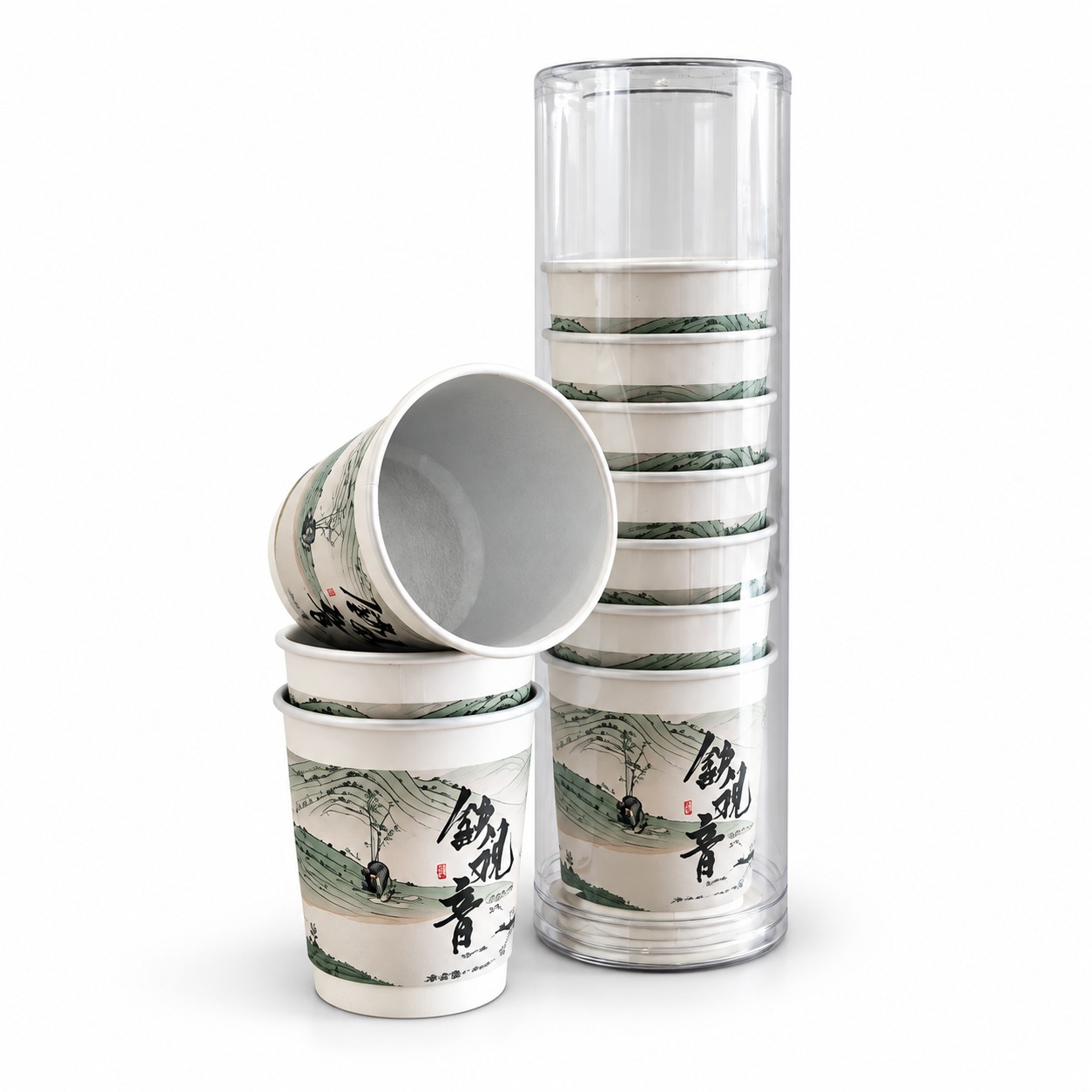 Single Serve Tieguanyin Tea Ceremony Disposable Cups