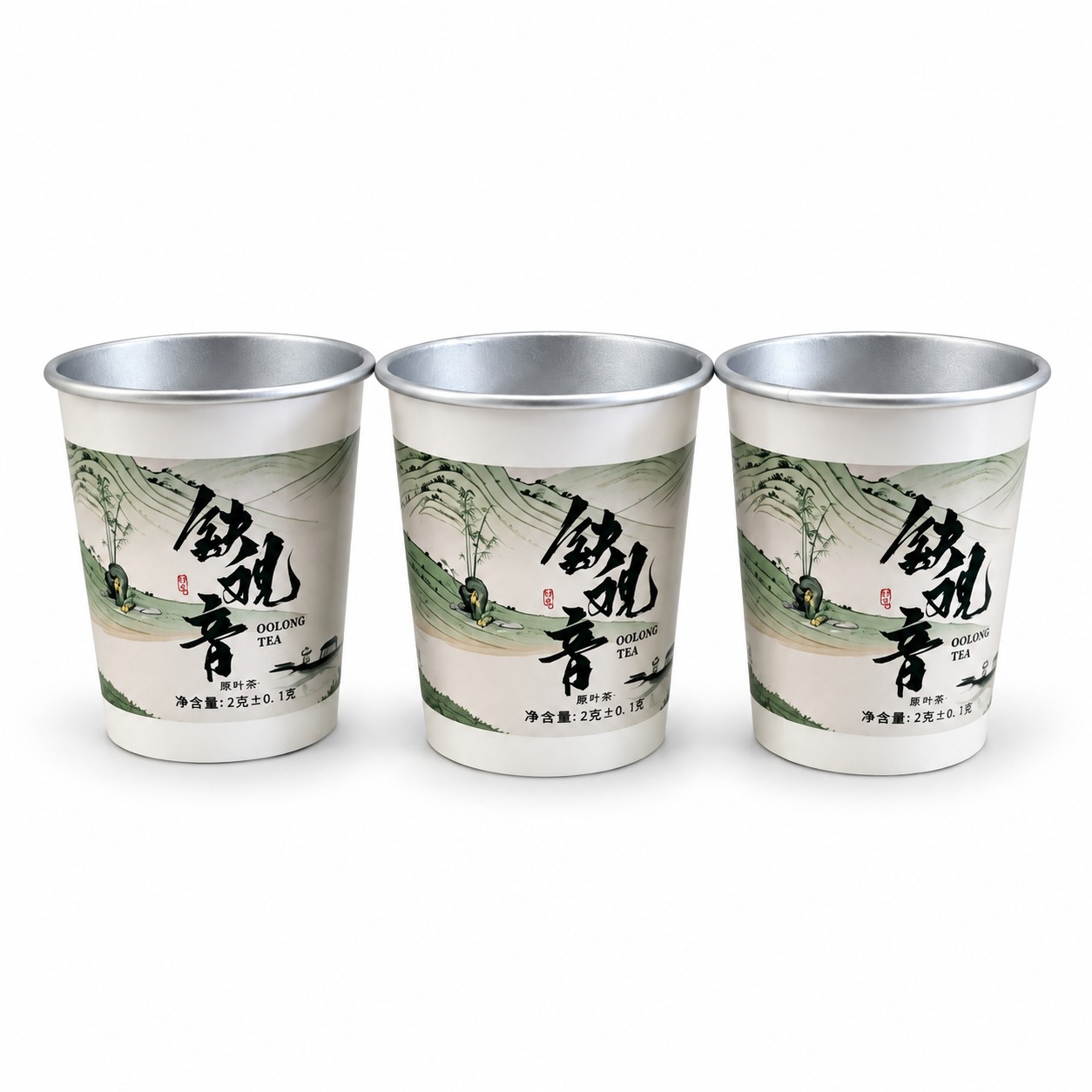 Single Serve Tieguanyin Tea Ceremony Disposable Cups