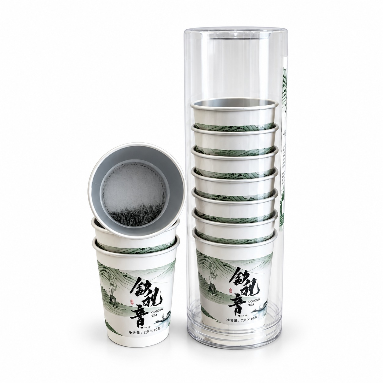 Single Serve Tieguanyin Tea Ceremony Disposable Cups