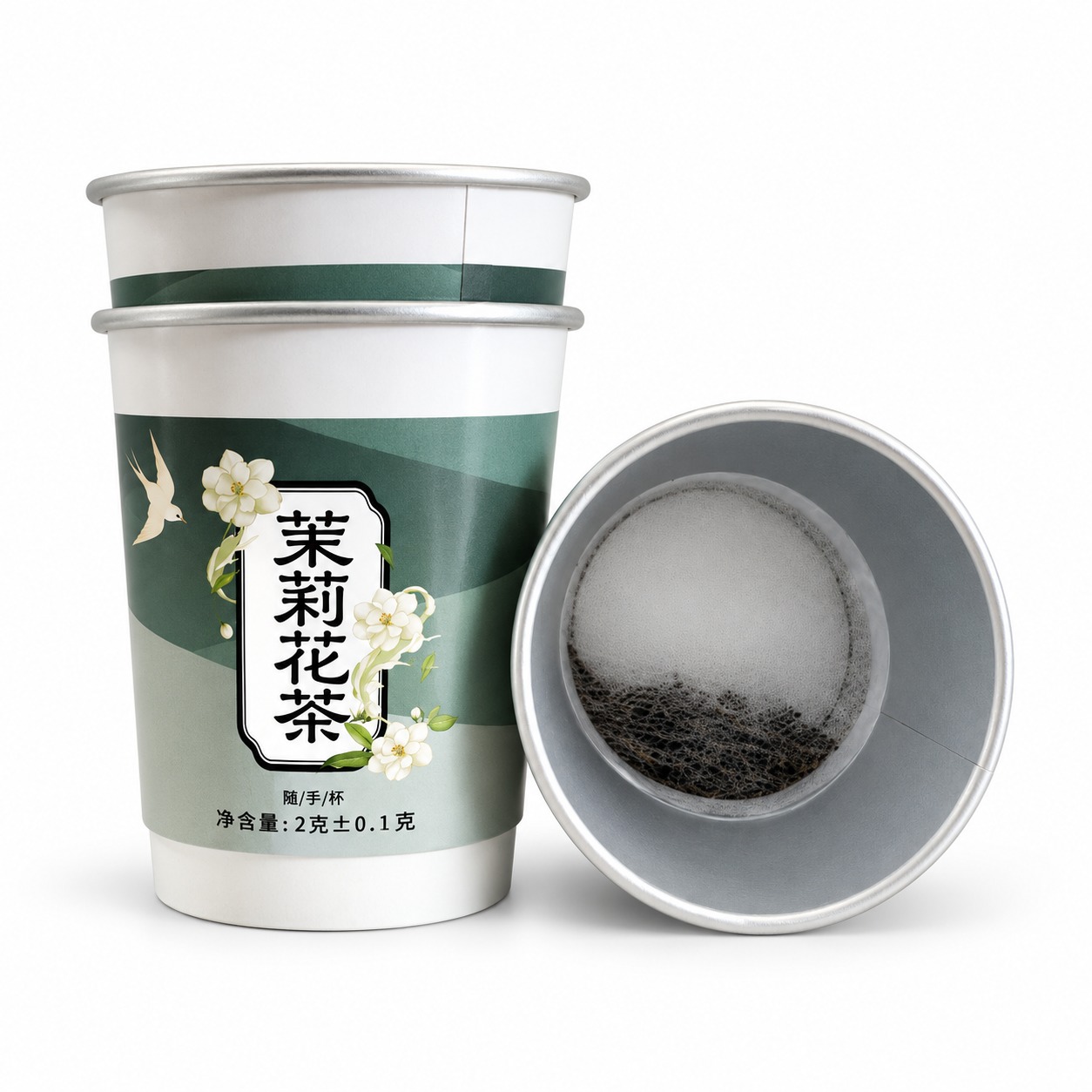 Instant Brewing Jasmine Tea Paper Small Cups